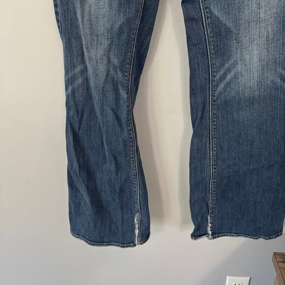 American Eagle Stretch Artist Jeans Women's Size 10 Flare Leg Medium Wash - Picture 3 of 11